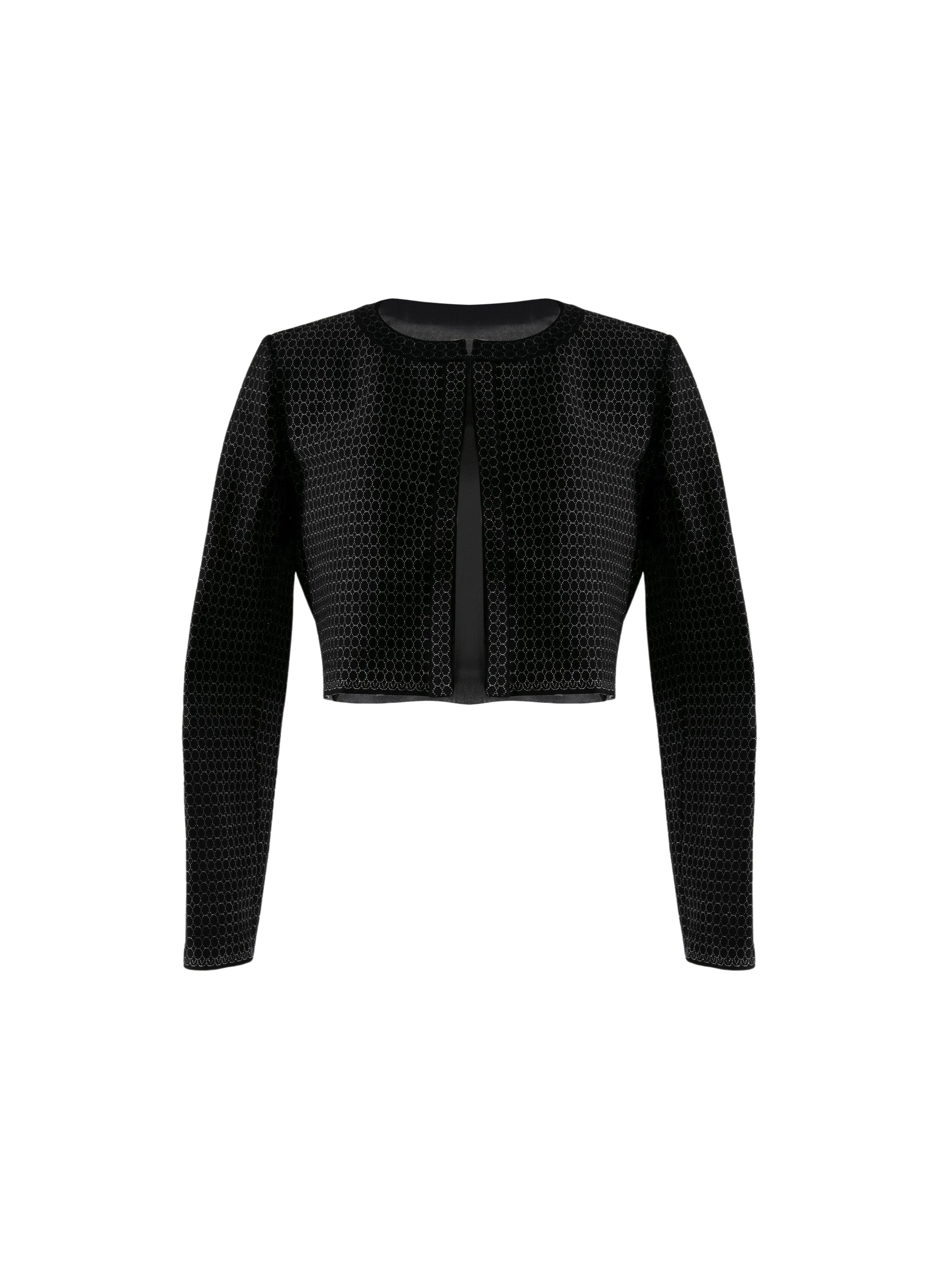 Regence mini long sleeve cardigan - Black intense