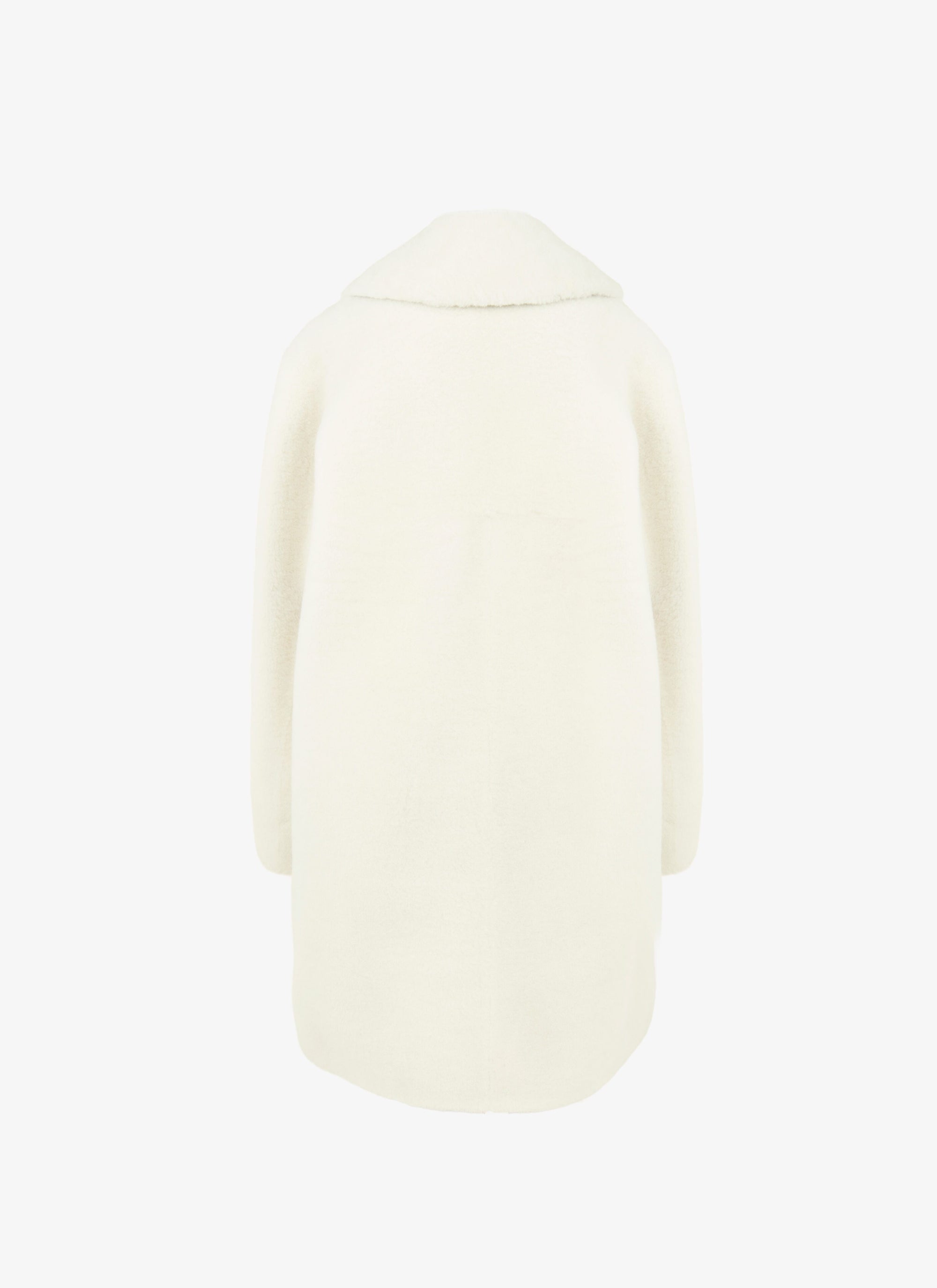 Soft leather coat - Mother of Pearl White