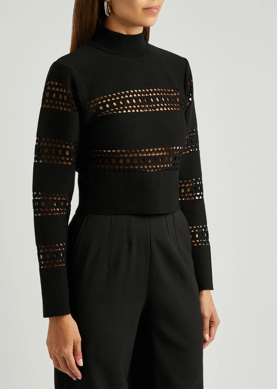 Pull Vienne en laine - Noir Alaïa