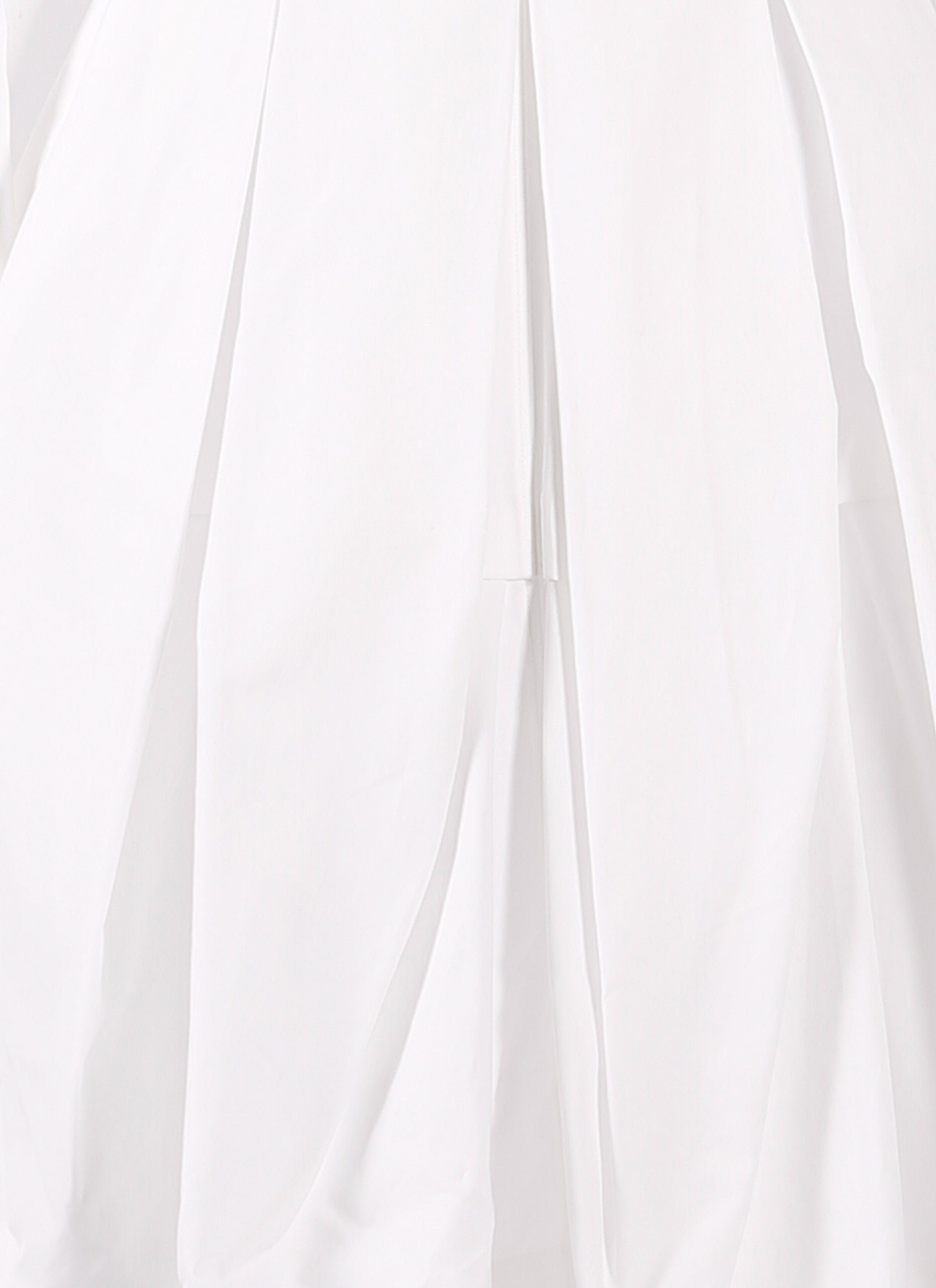 Short shirt dress in cotton poplin - White