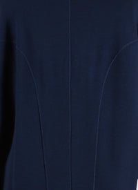 Long sleeve wool jumper dress - Navy