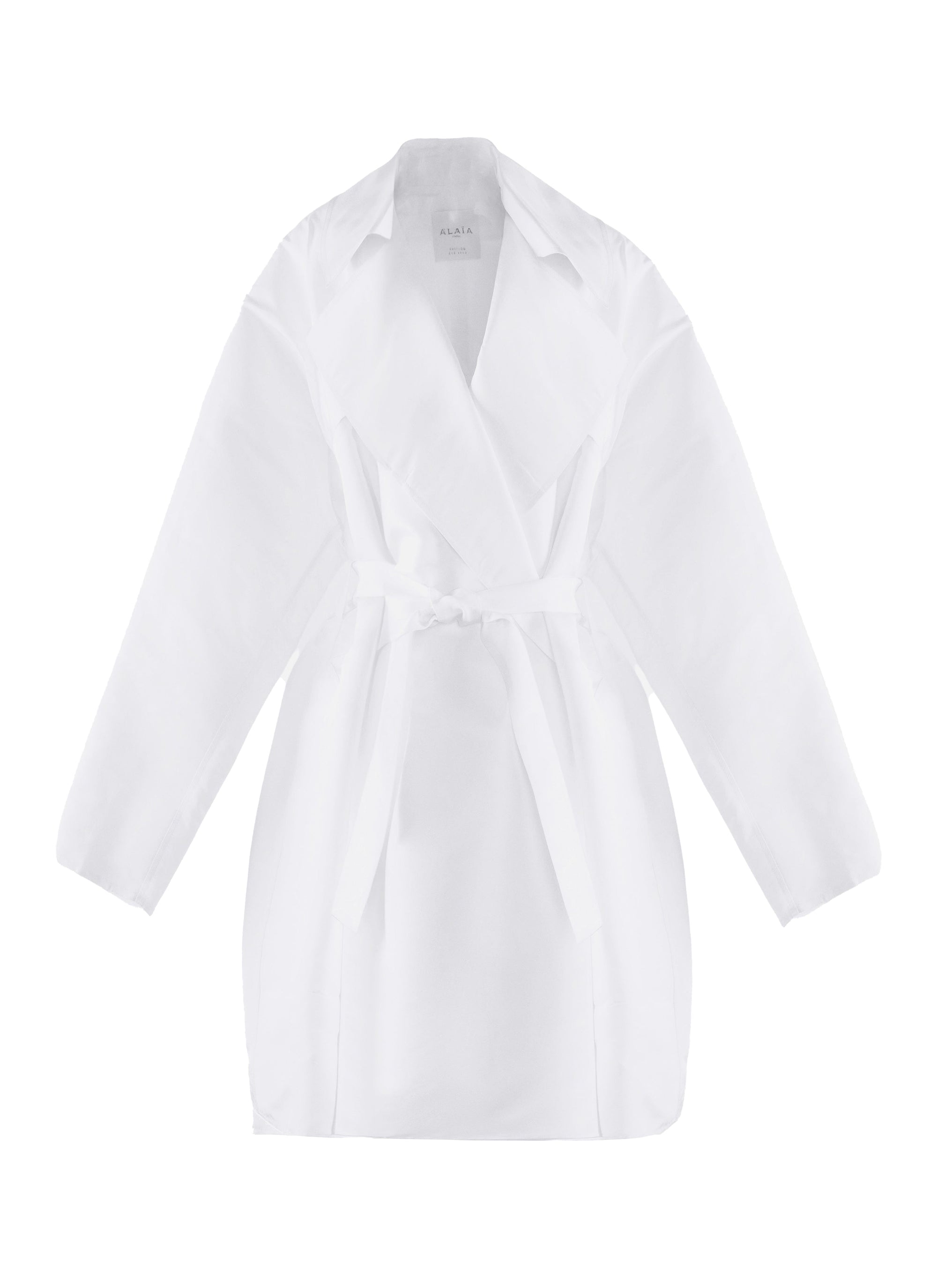 Silk trench coat - White