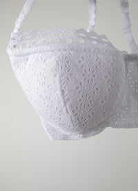 Soutien-gorge brodé - Blanc