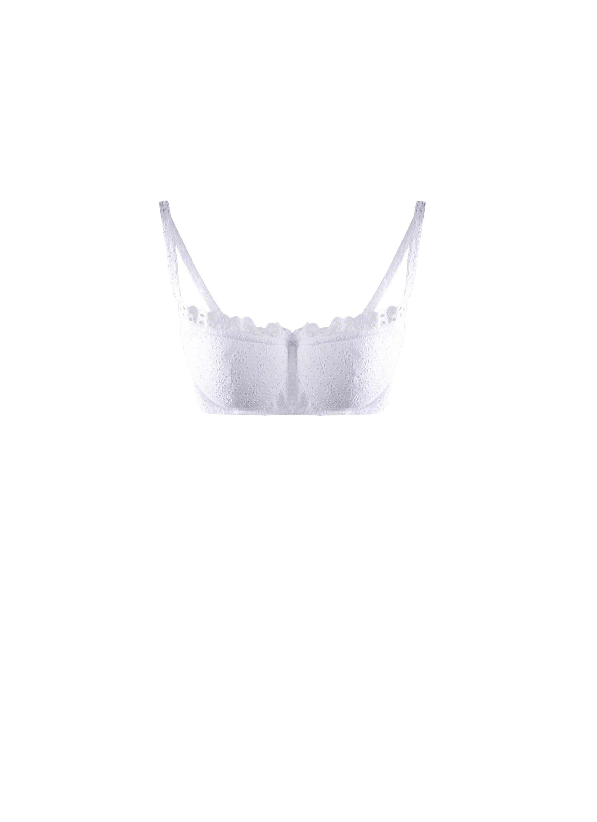 Soutien-gorge brodé - Blanc