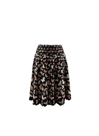 Flared skirt with butterfly detail - Multicolour