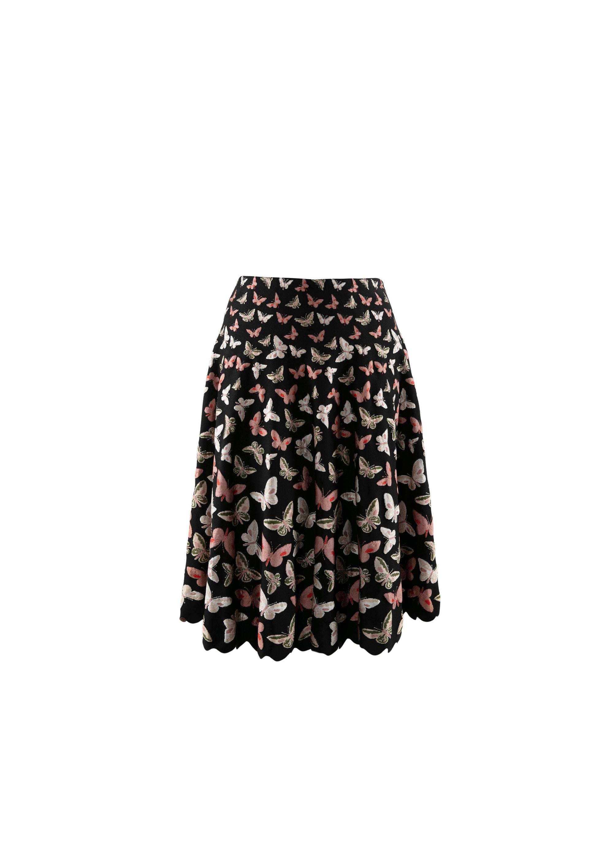 Flared skirt with butterfly detail - Multicolour