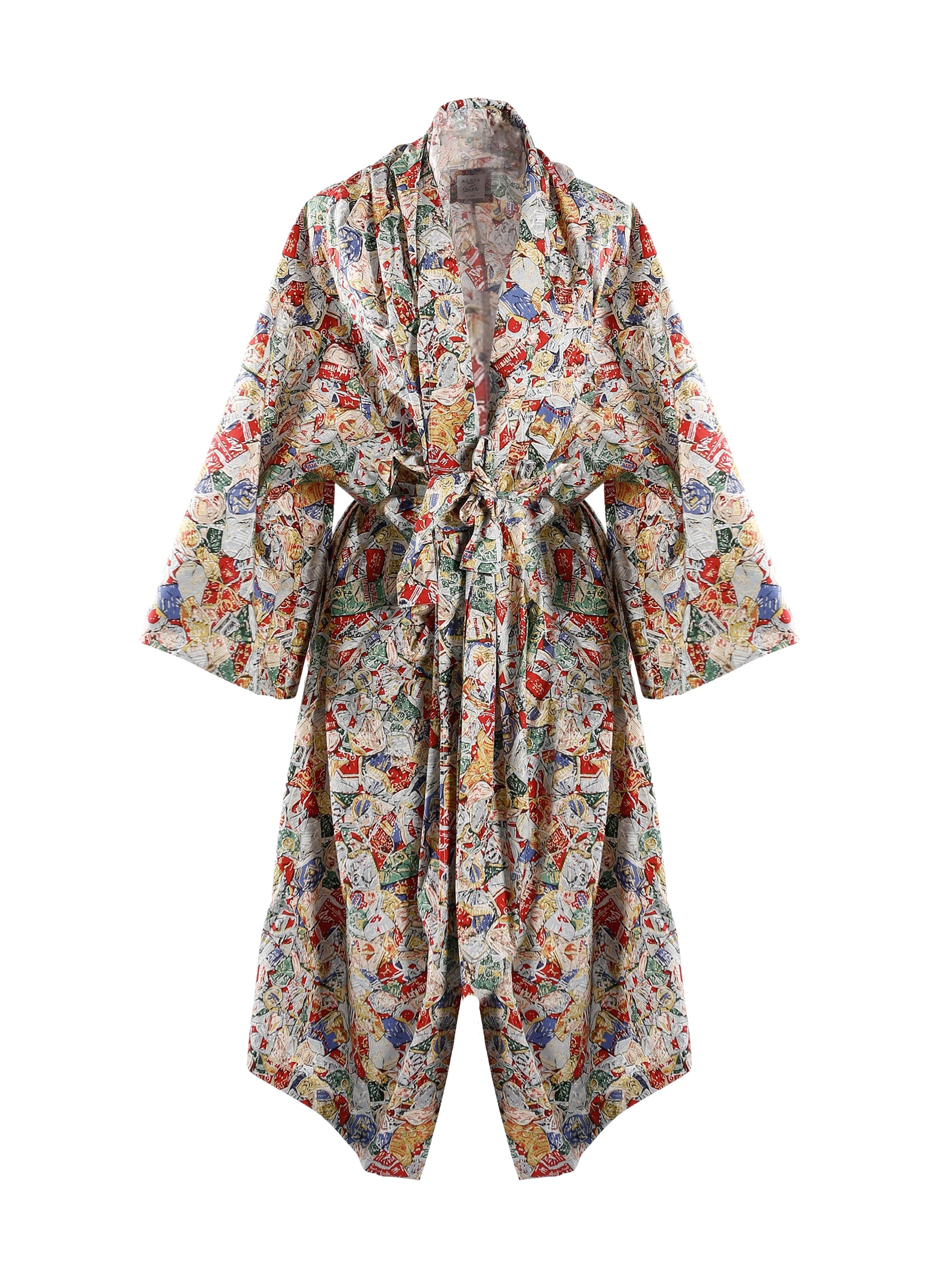 Robe à découpes en popeline César - Multicolore