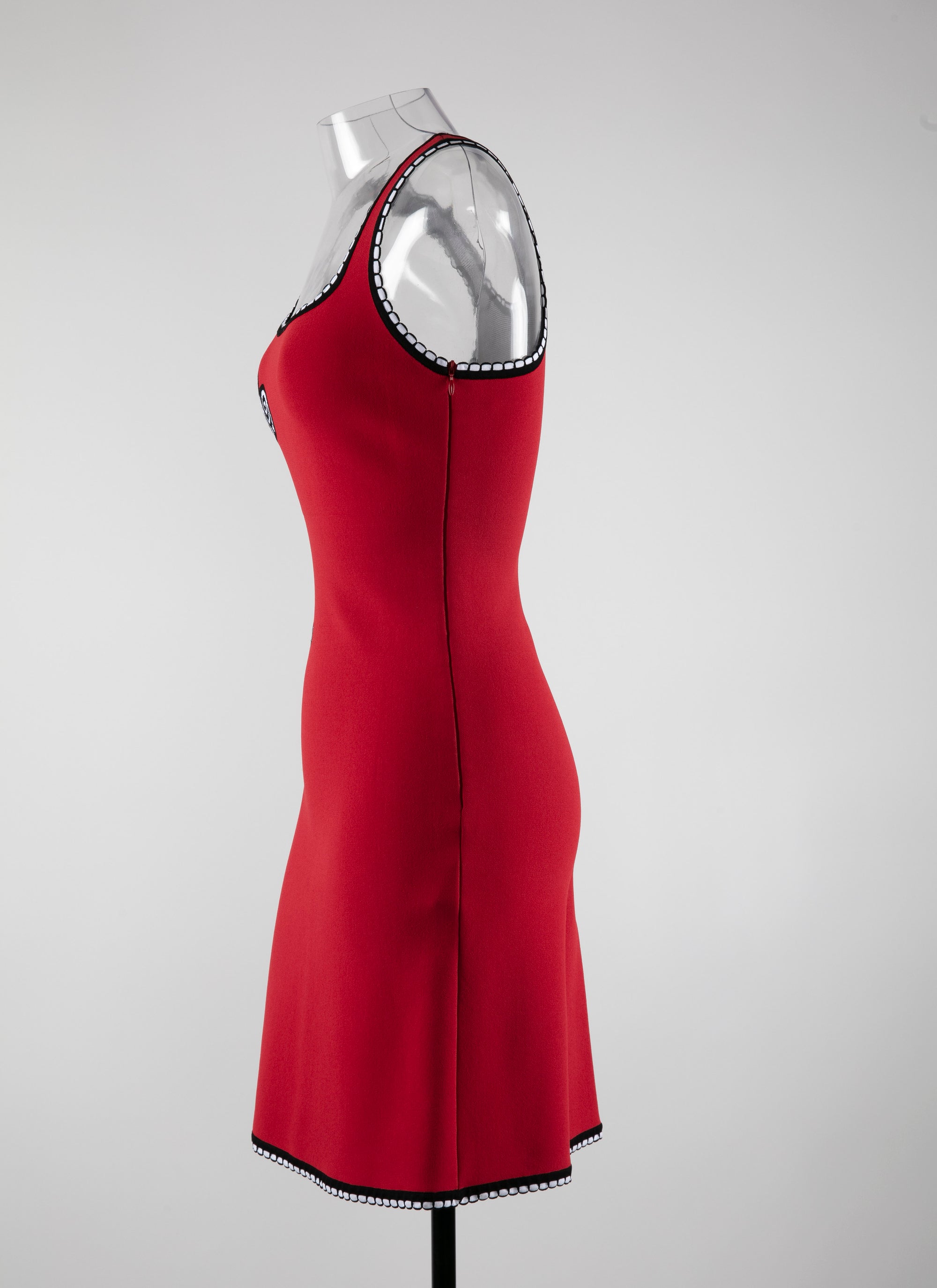 Mesh Mon Coeur sleeveless dress - Red & Black