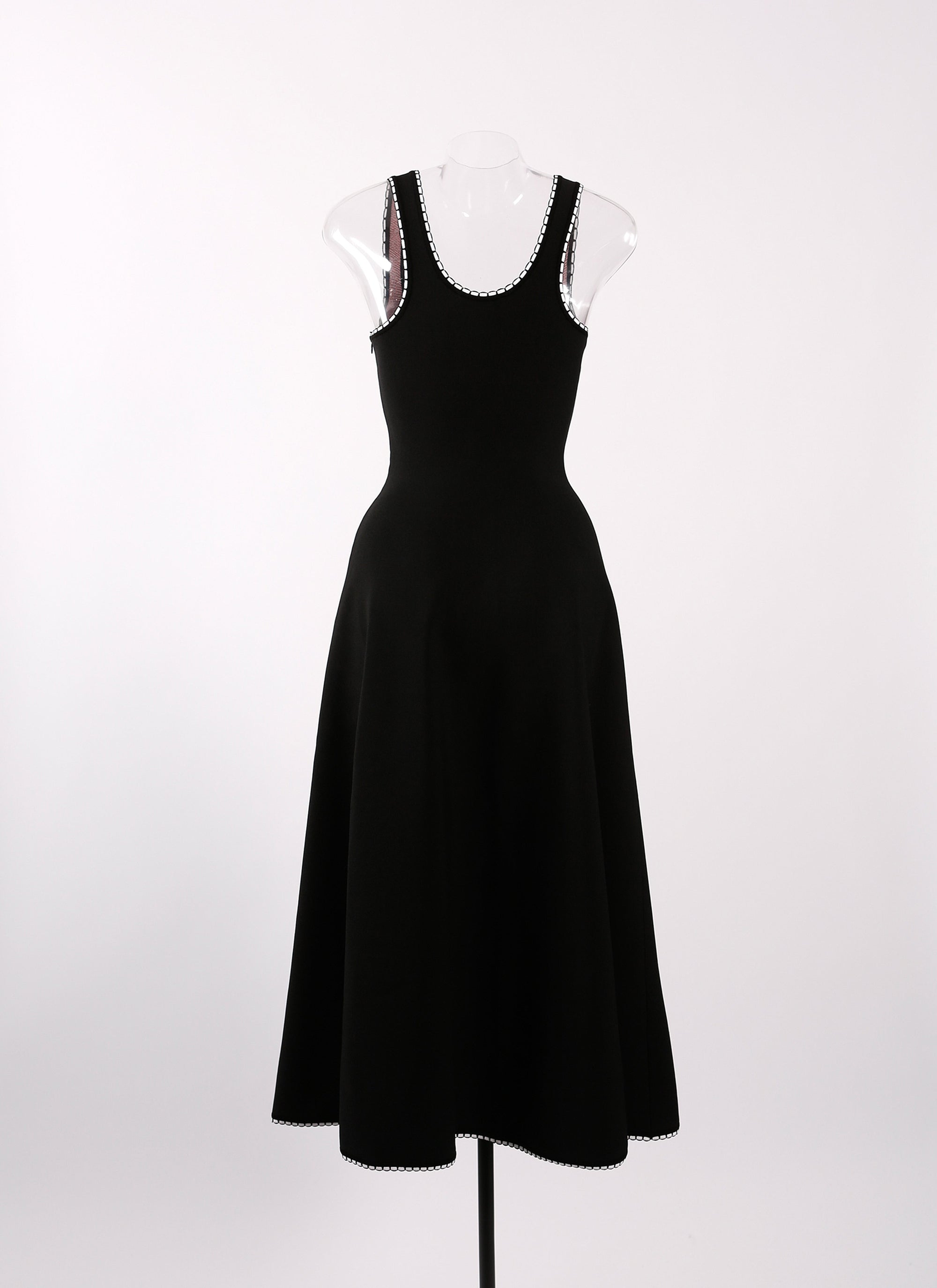 Mon Cœur mesh sleeveless maxi dress - Black & Red