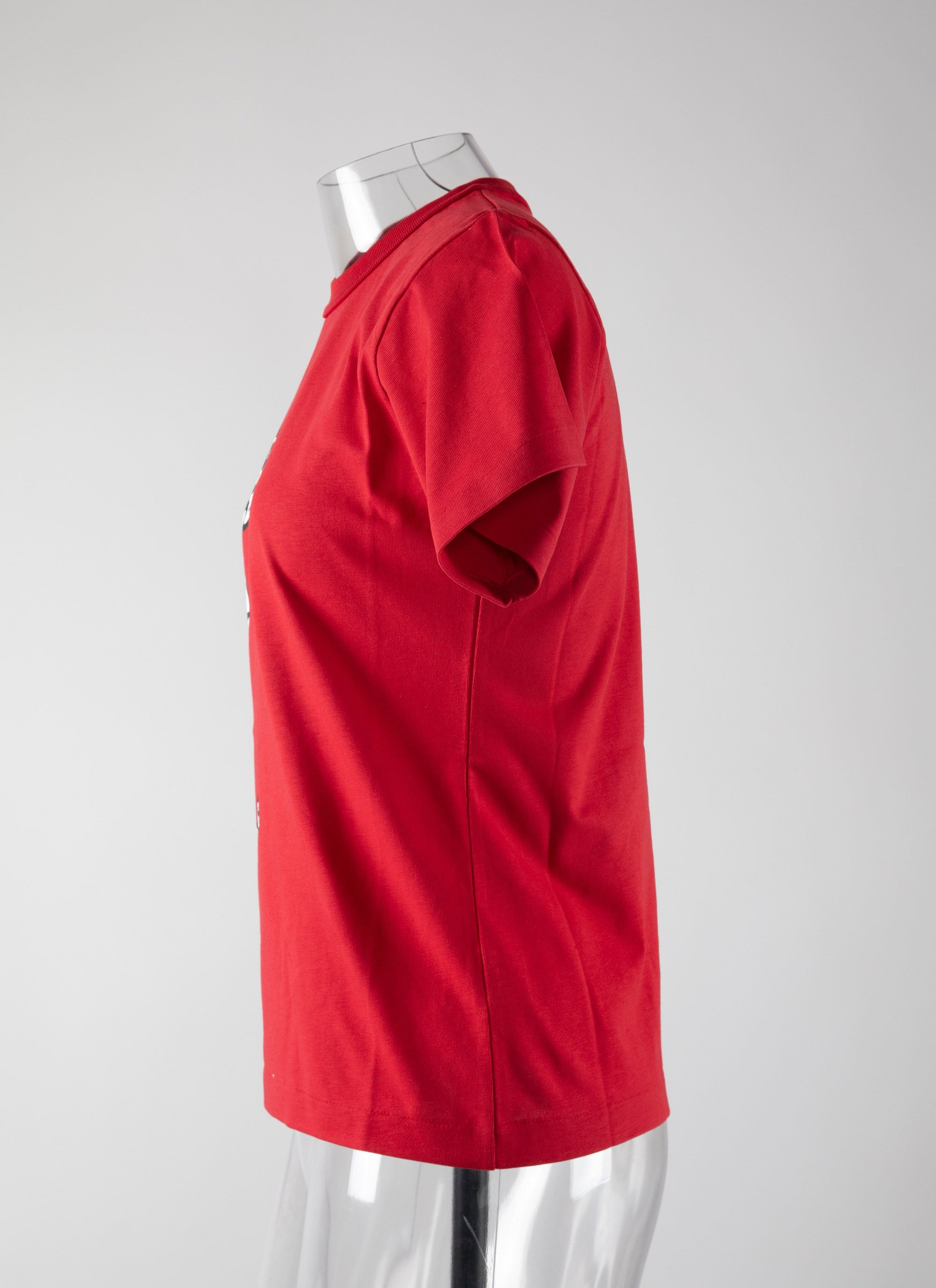 Mon cœur" T-shirt - Red & Black