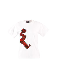 Mon cœur" T-shirt - White & Red