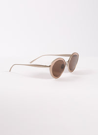 Lunettes de soleil cat eye - Or & Noir