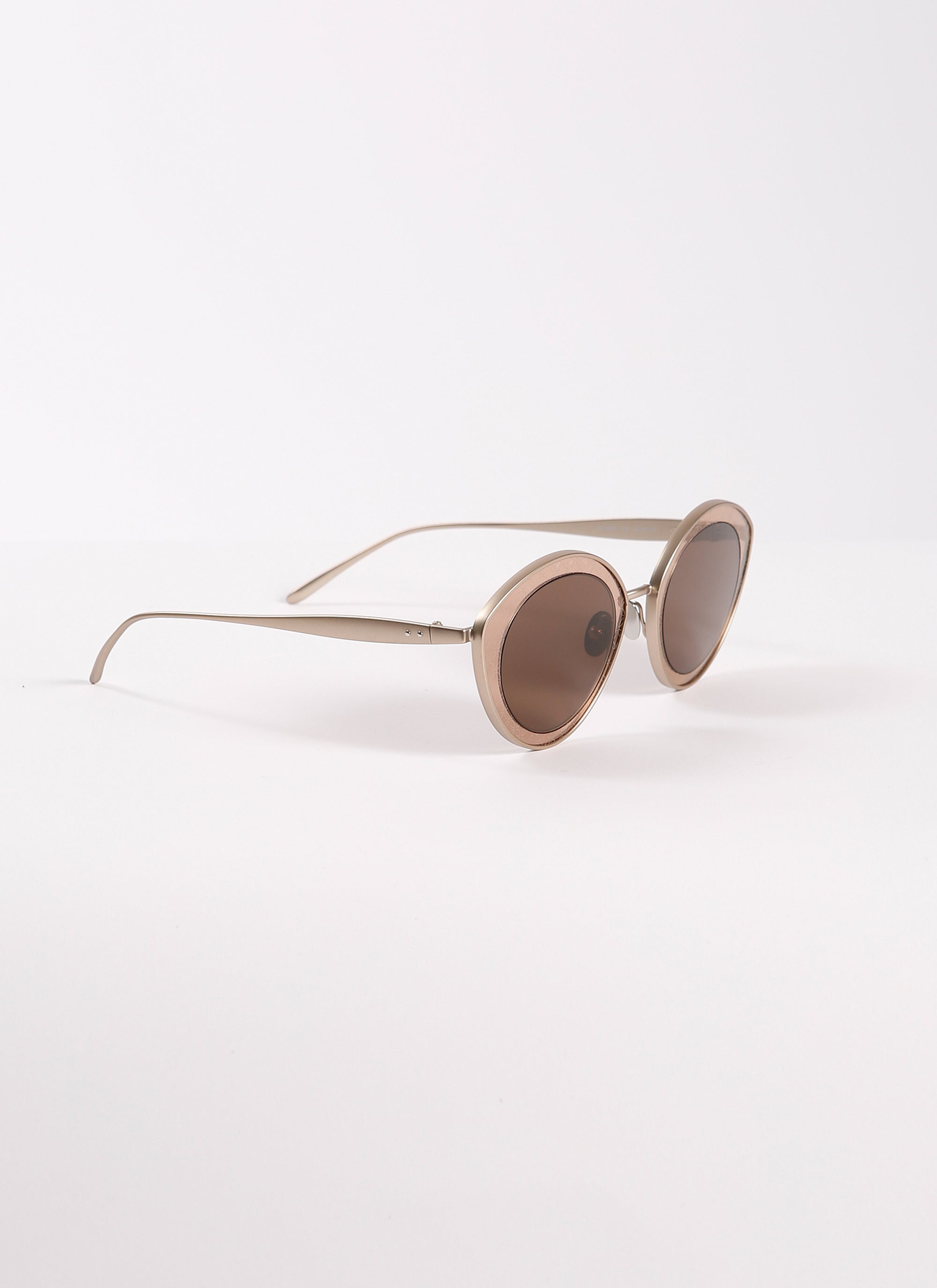 Lunettes de soleil cat eye - Or & Noir