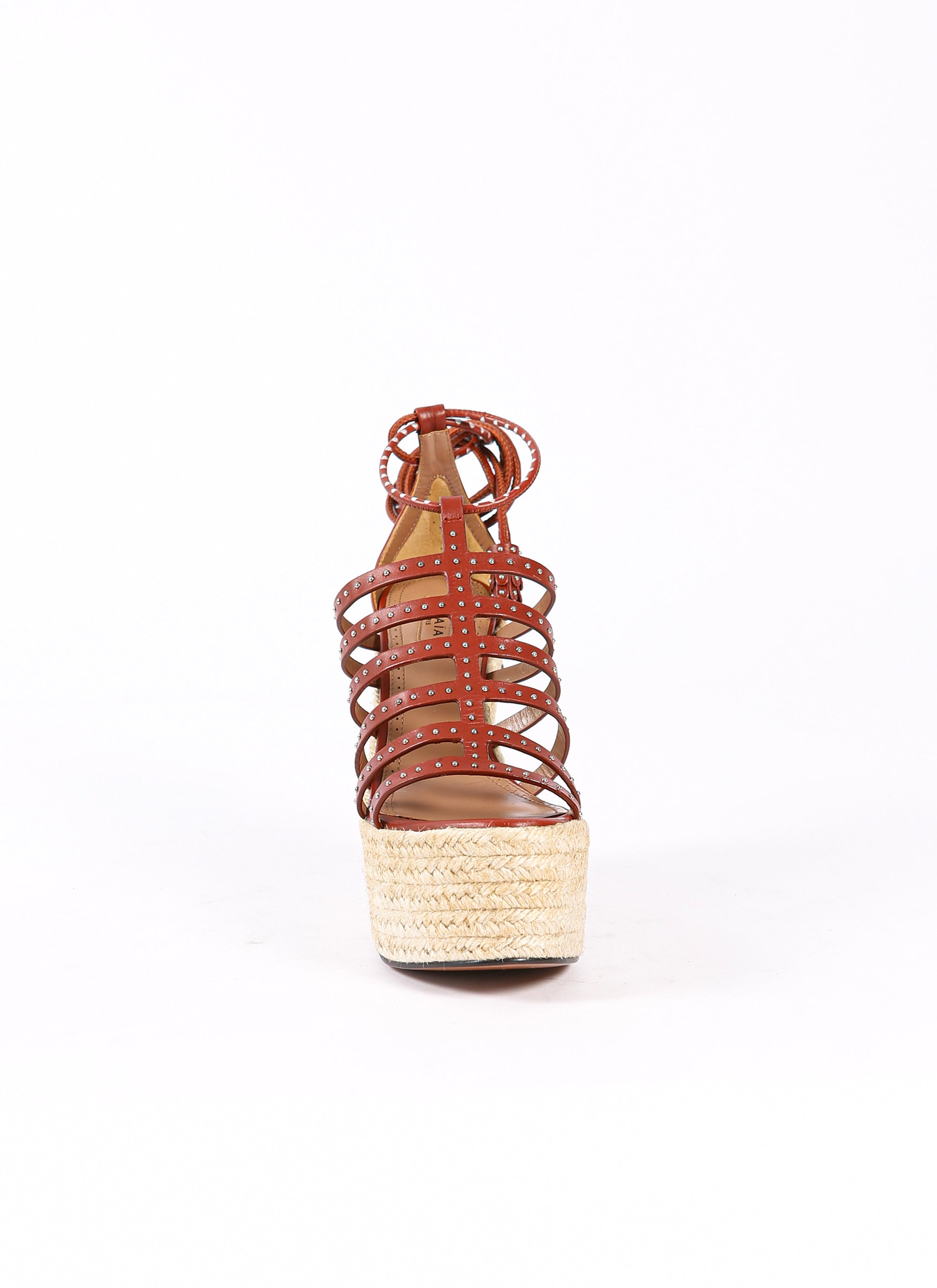 Leather studded sandals - Tomette