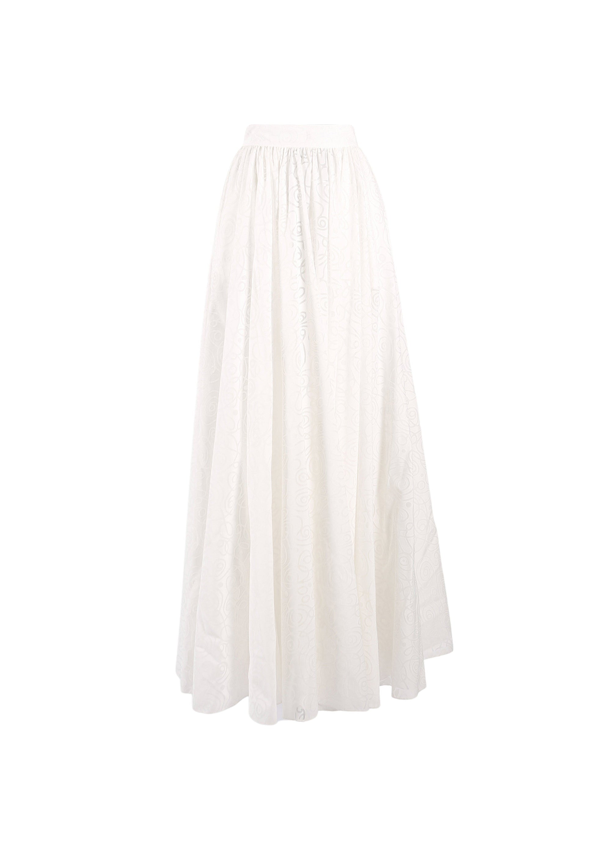 Spiral skirt - White