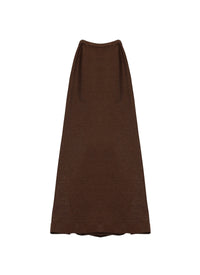 Raffia skirt - Chocolate