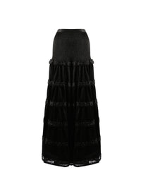 Floral skirt - Black