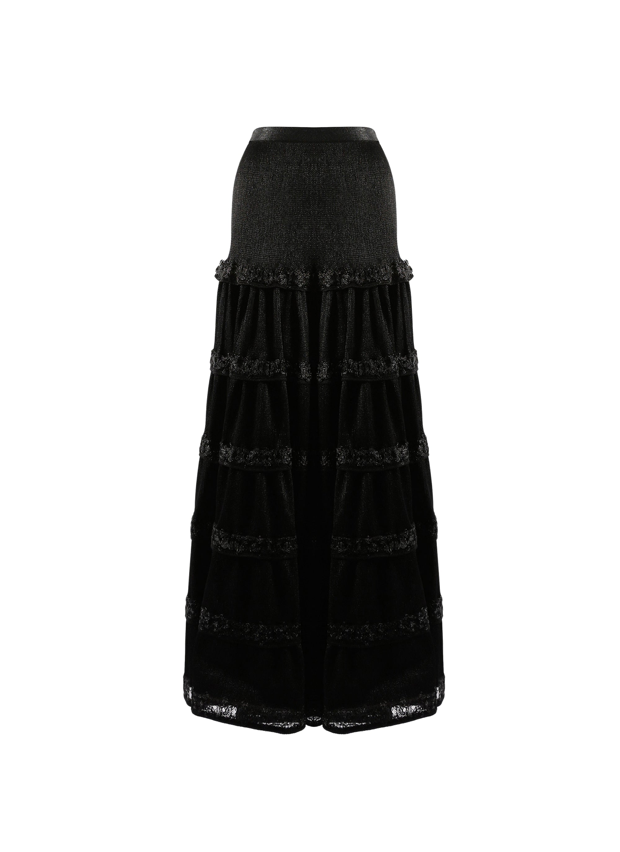 Floral skirt - Black