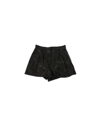 Leather shorts - Black intense