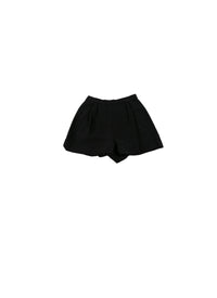 High waist darts shorts - Black intense