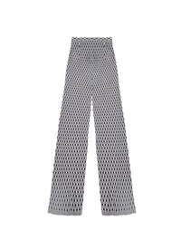 Silk trousers - Black & White