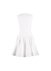 Sleeveless Daedalus Dress - White