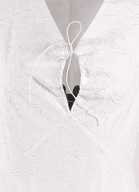 Sleeveless Daedalus Dress - White