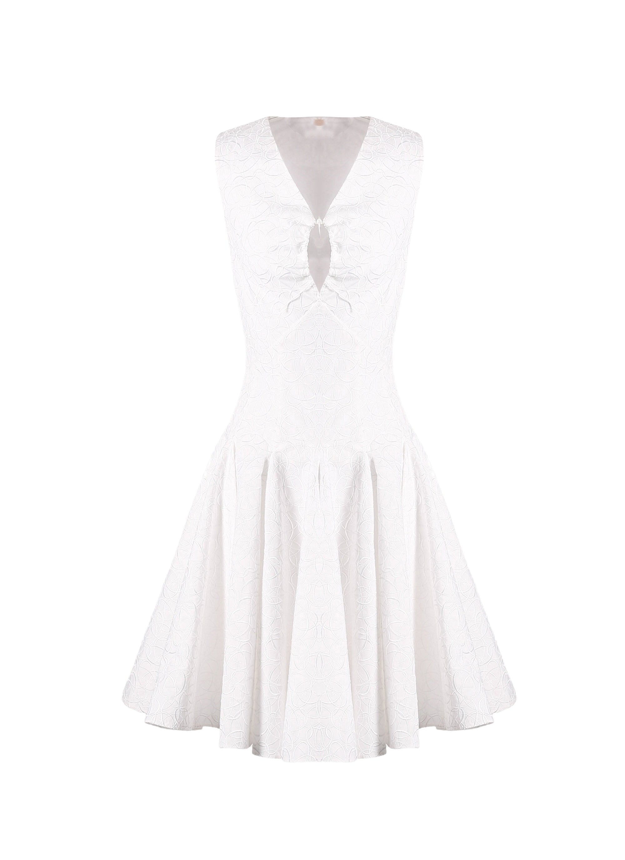 Robe sans manches Dédale - Blanc