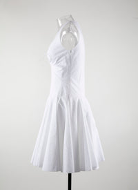 Sleeveless Daedalus dress - Intense White