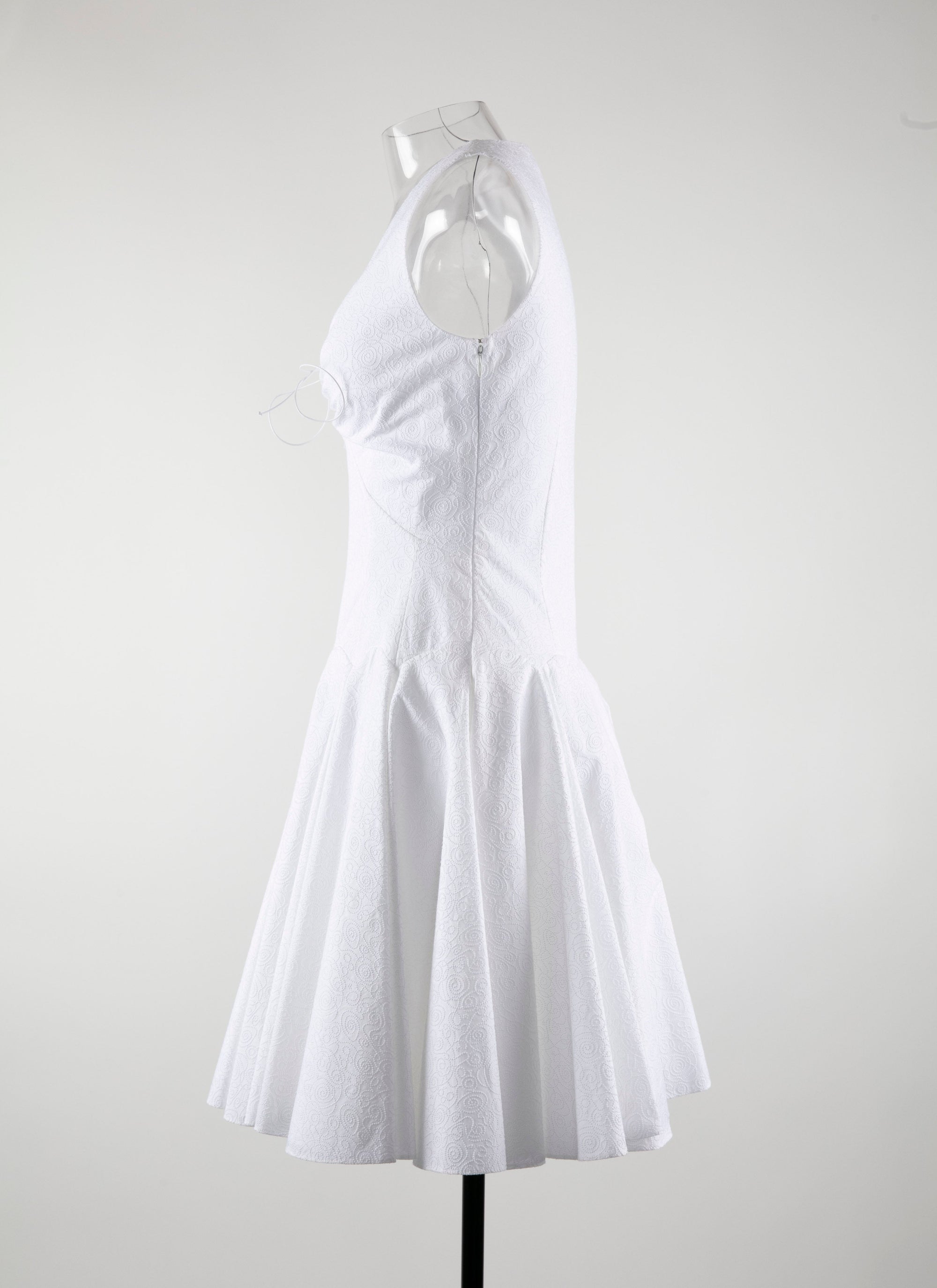 Sleeveless Daedalus dress - Intense White