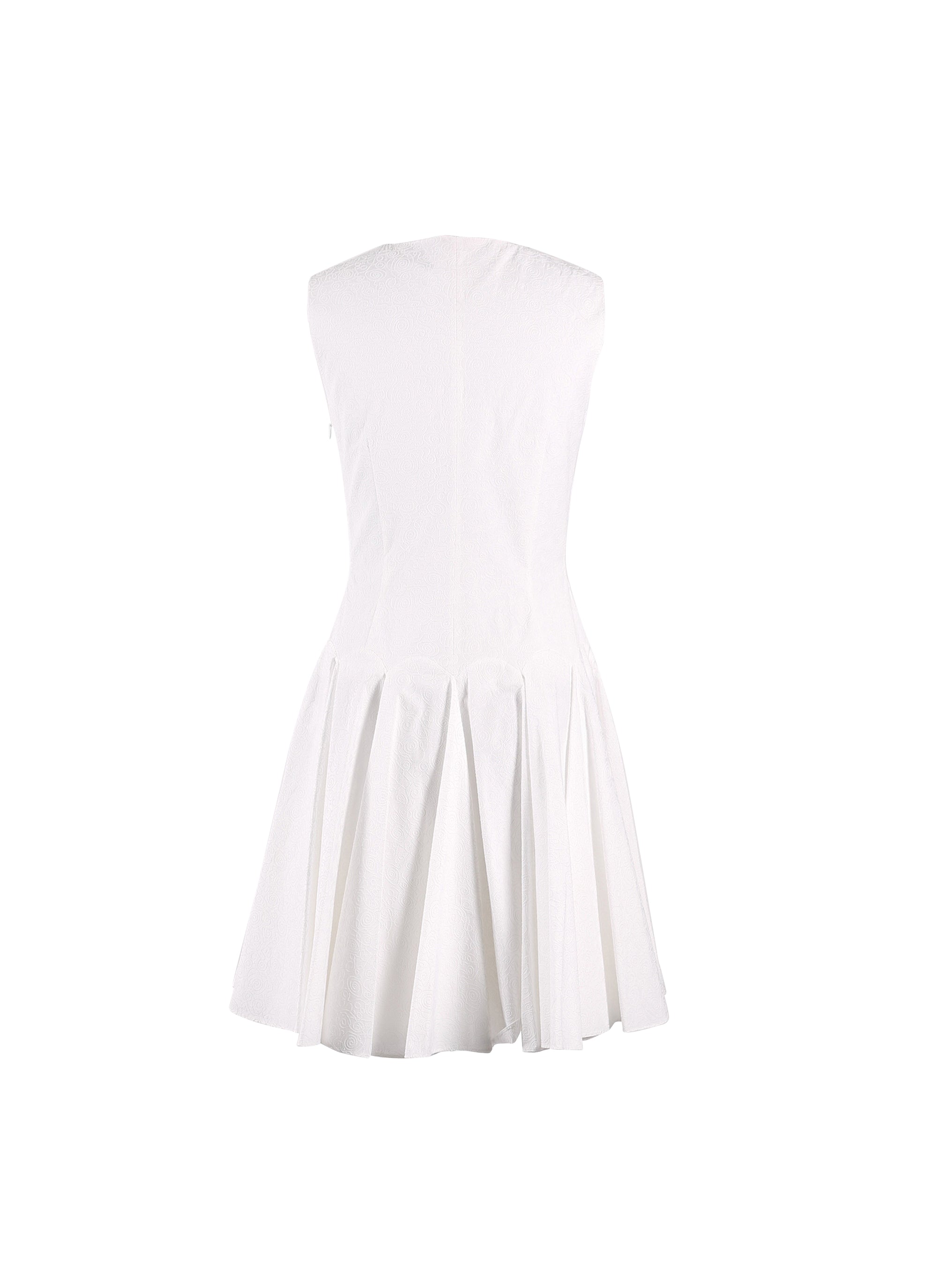 Sleeveless Daedalus Dress - White