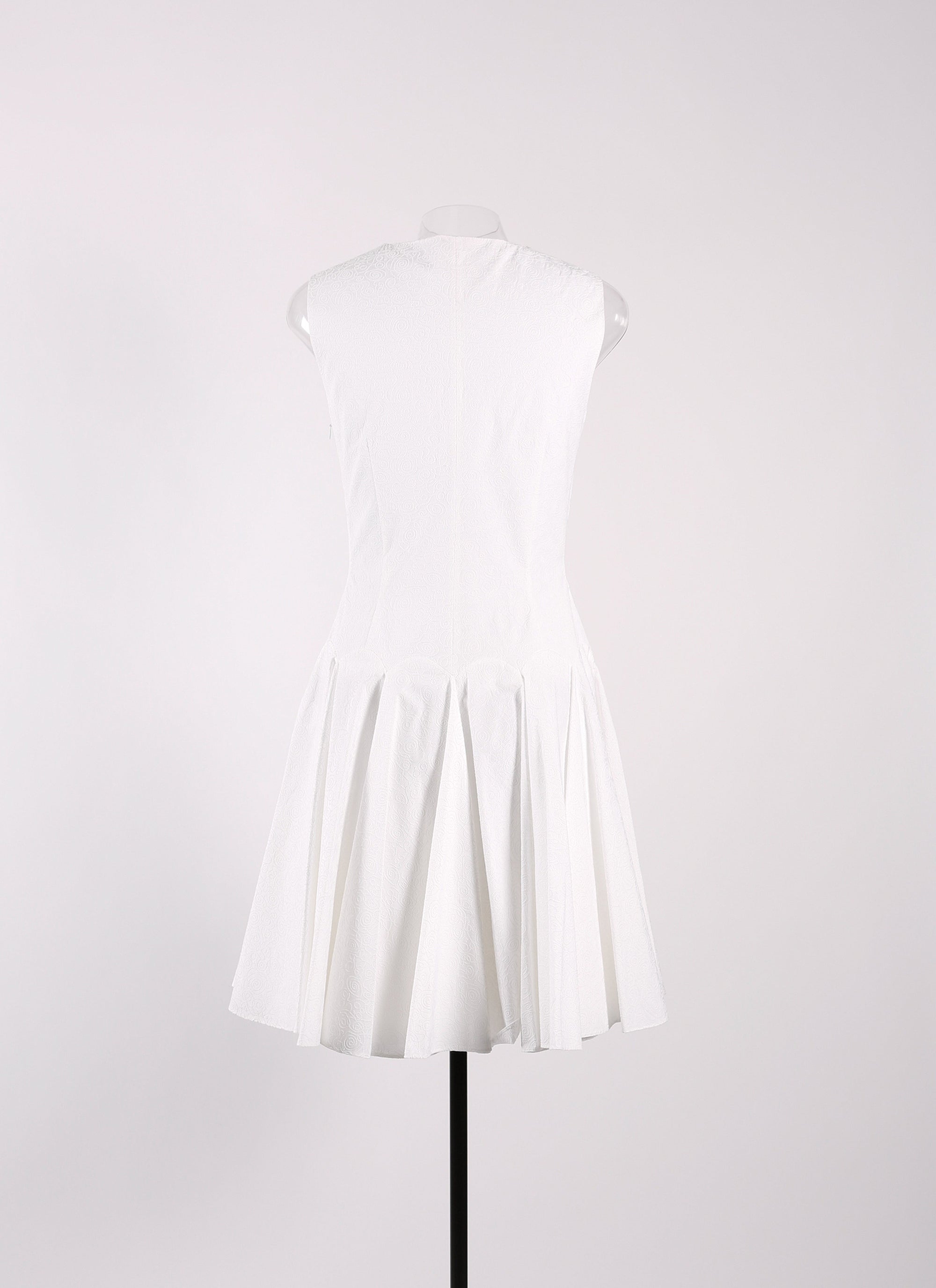 Sleeveless Daedalus dress - Intense White