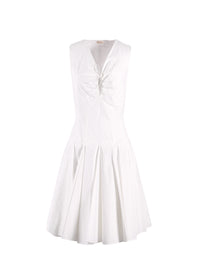 Sleeveless Daedalus dress - Intense White