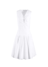 Sleeveless Daedalus Dress - White
