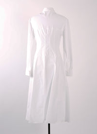 Robe en popeline japonaise - Blanc