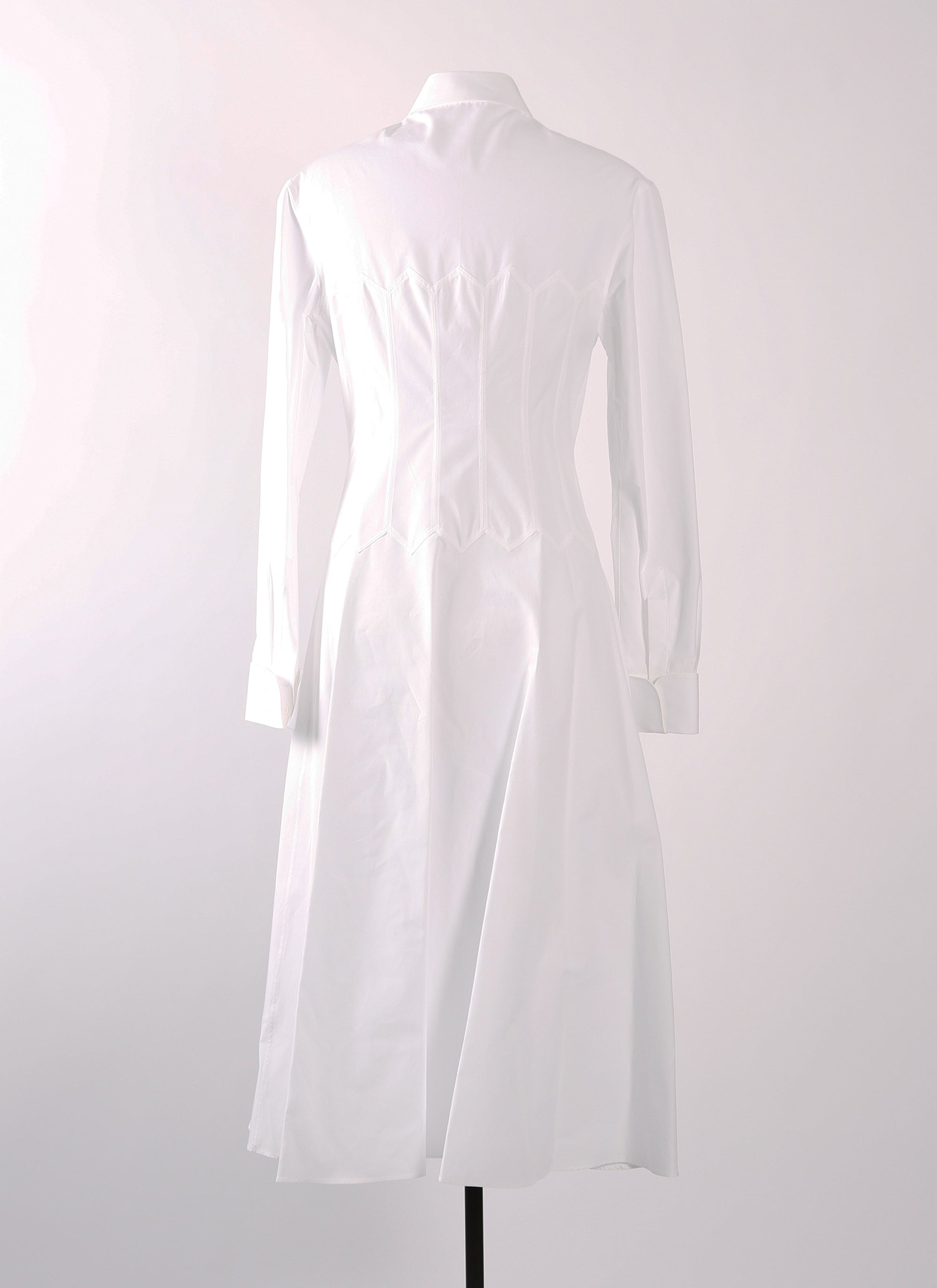 Robe en popeline japonaise - Blanc