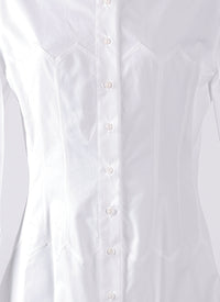 Robe en popeline japonaise - Blanc
