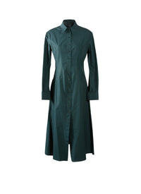 Robe en popeline japonaise - Vert Marin
