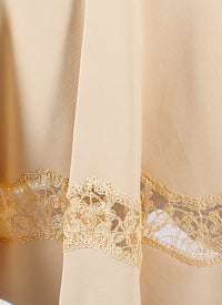 Sleeveless dress - Light beige