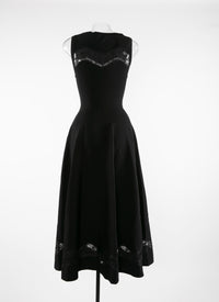 Sleeveless dress - Intense Black