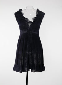 Sleeveless Cherub silk dress - Night