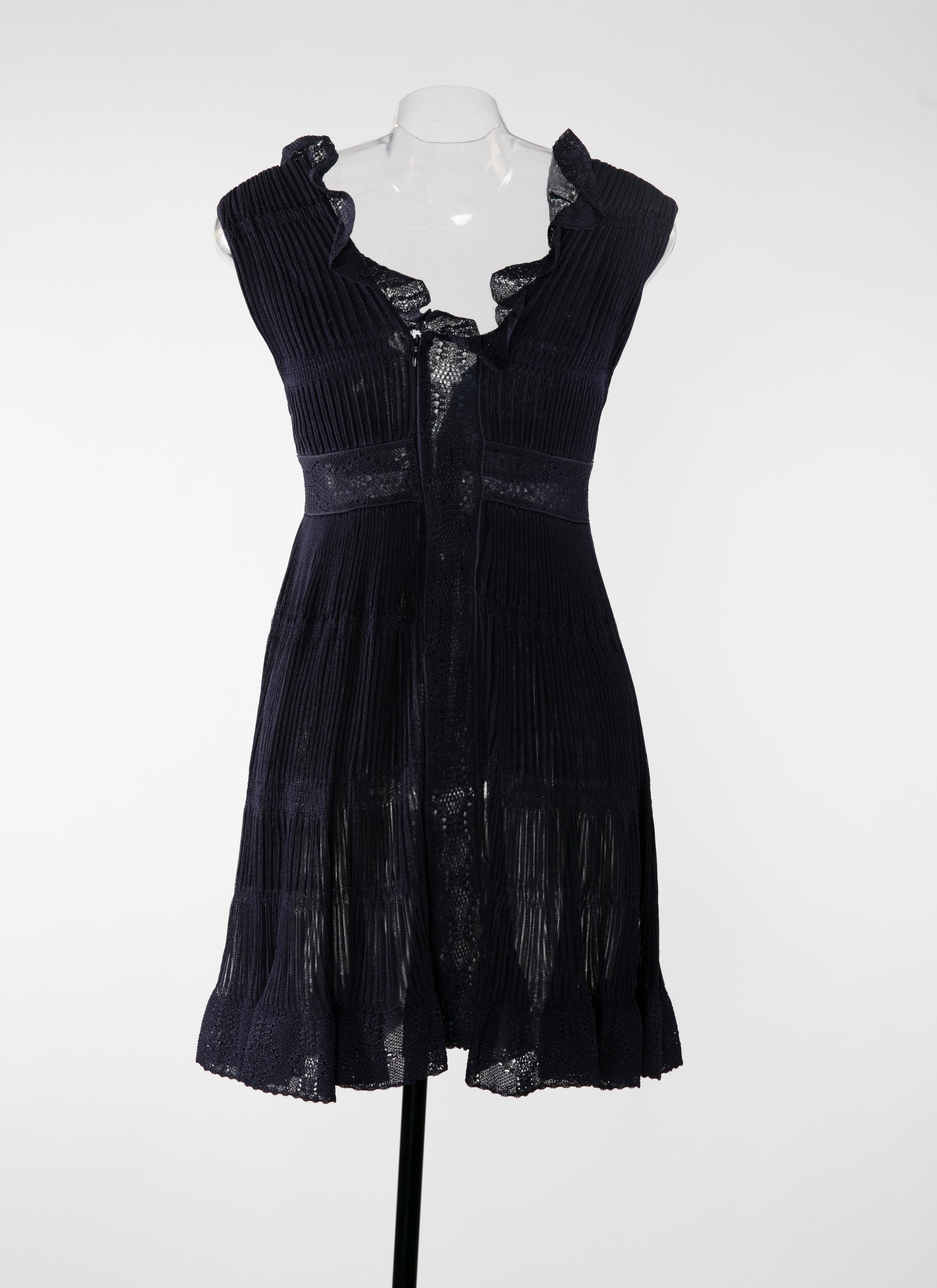 Sleeveless Cherub silk dress - Night
