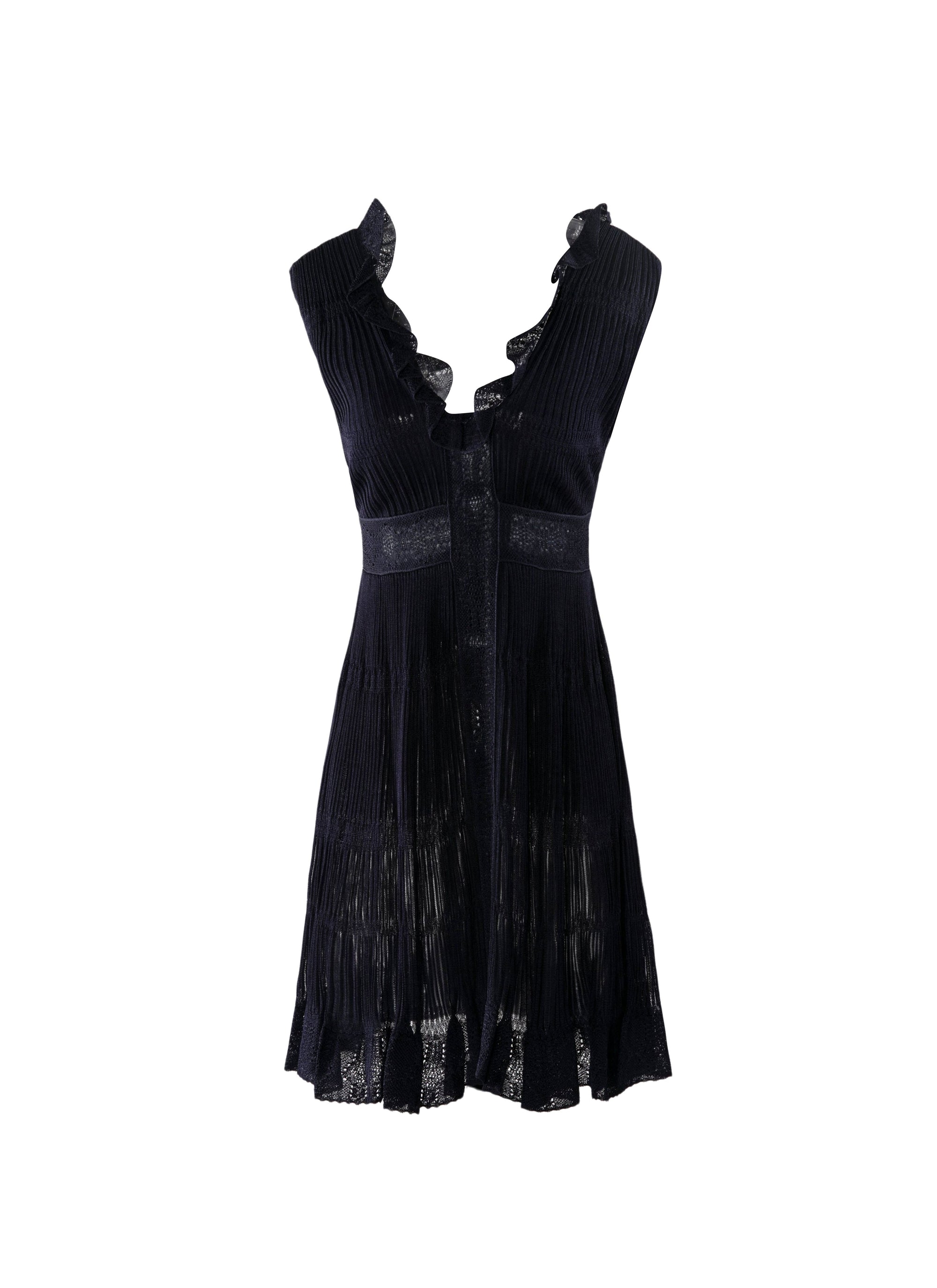 Sleeveless Cherub silk dress - Night