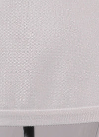 Short-sleeved tunic in raffia - White