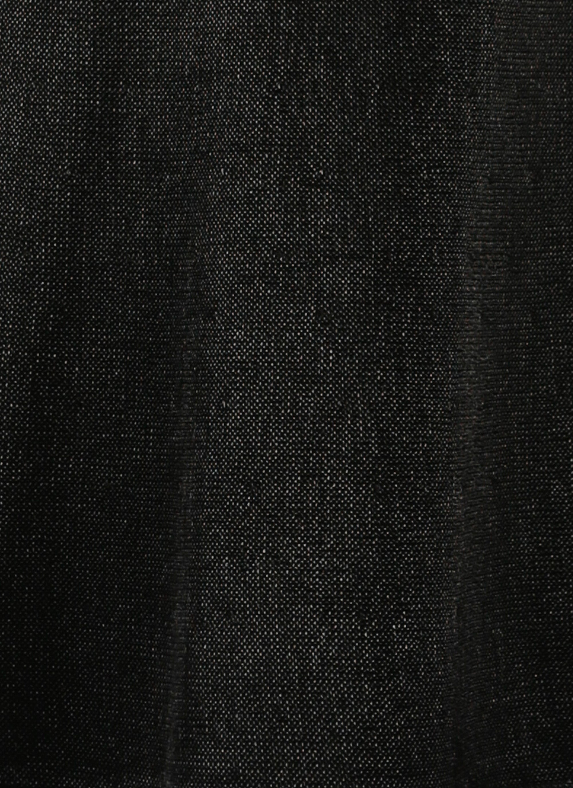 Short-sleeved tunic in raffia - Black intense