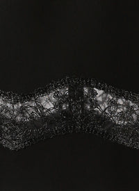 Sleeveless lace tunic - Black intense