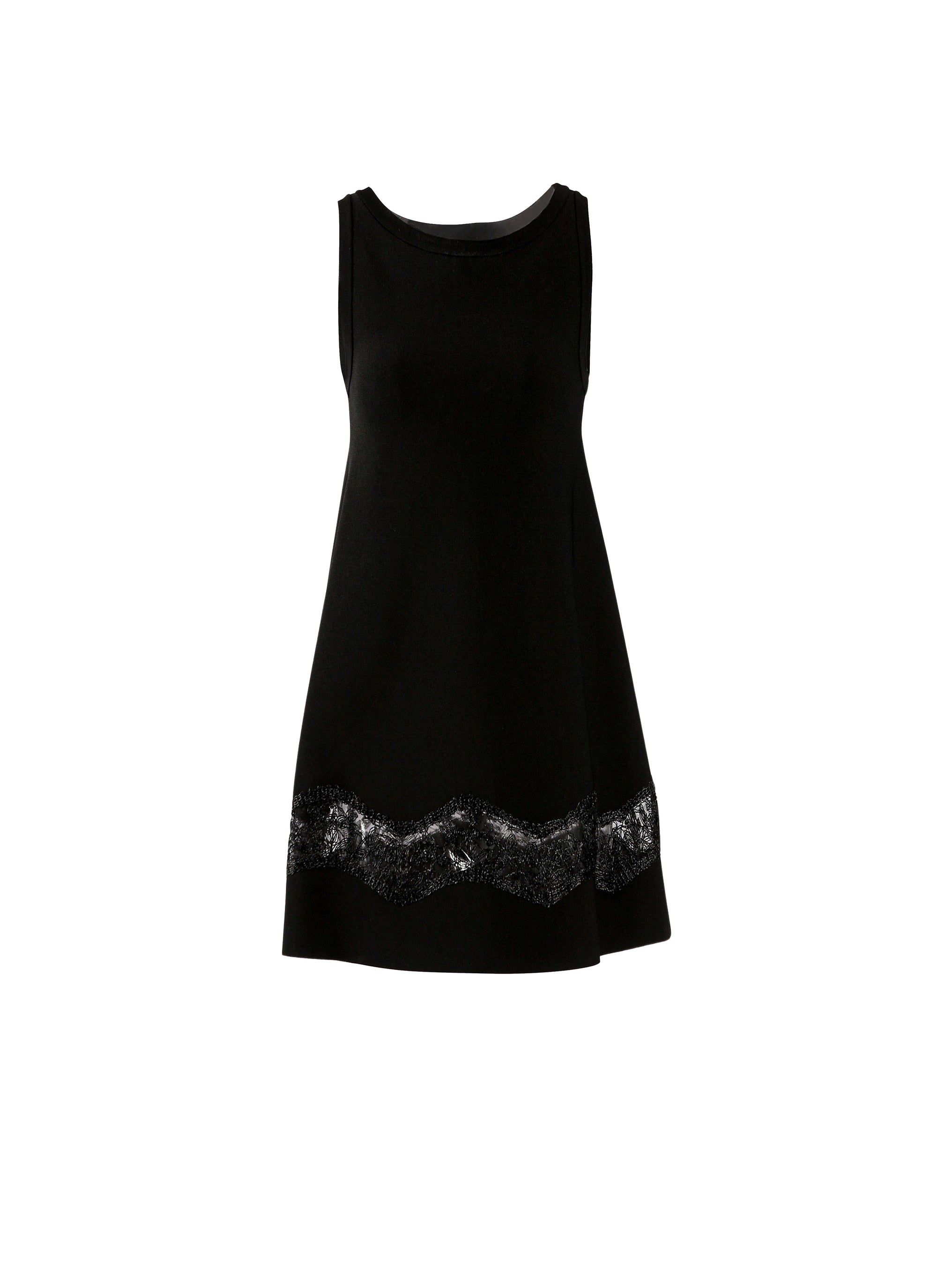 Sleeveless lace tunic - Black intense