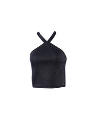 Raffia sleeveless top - Night