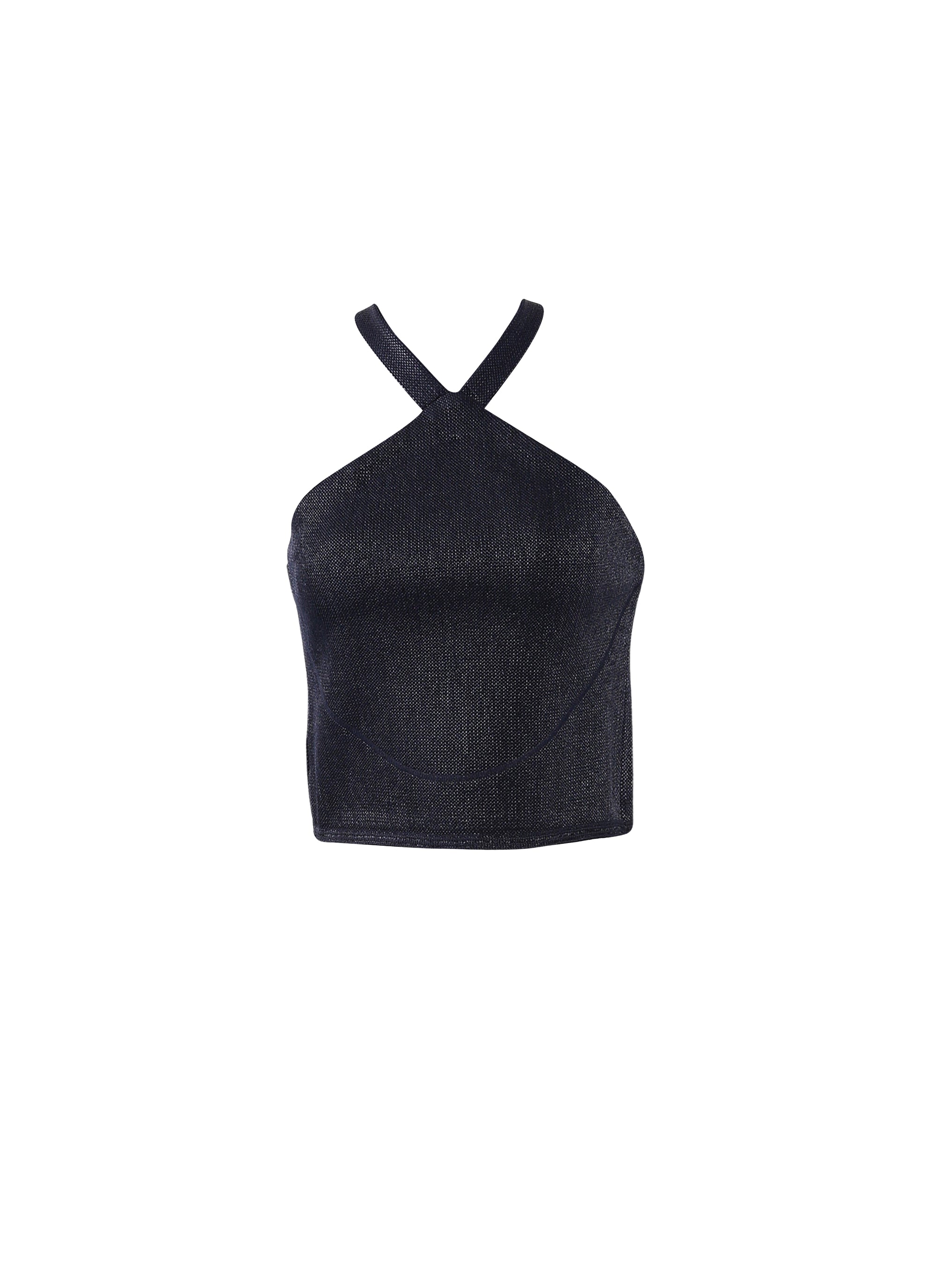 Raffia sleeveless top - Night