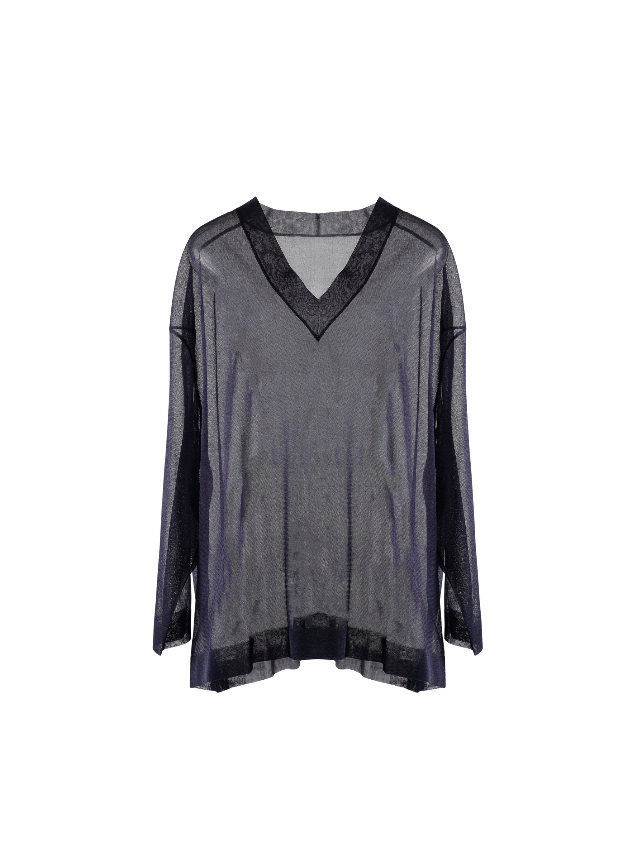 Long-sleeved silk tunic - Night